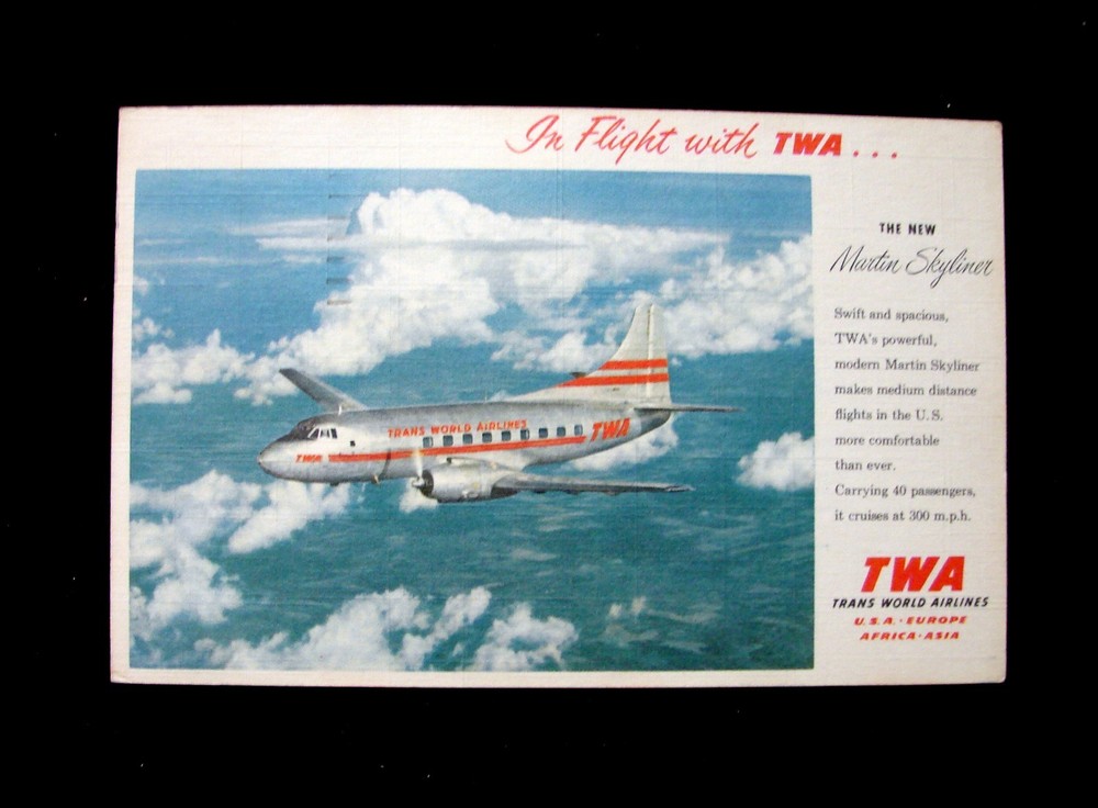 Vtg 1955 Linen Postcard 