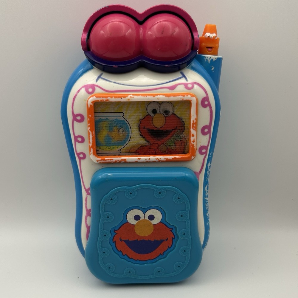 Fisher-Price Sesame Street Elmo’s World Talking Flip Phone Toy 2002 Tested Works