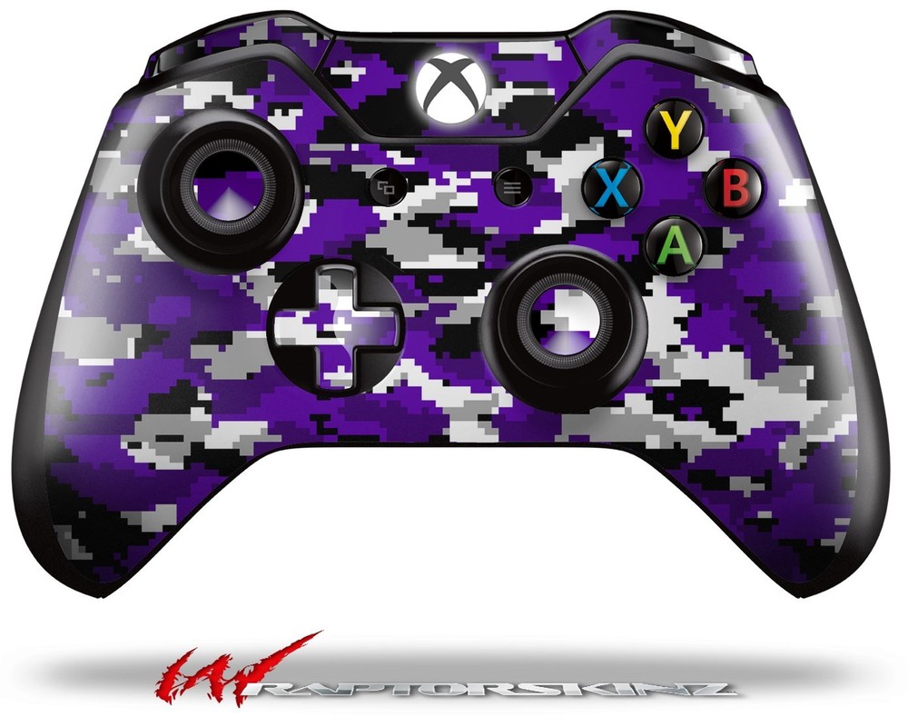 WraptorCamo Digital Camo Purple Skin for XBOX One Controller