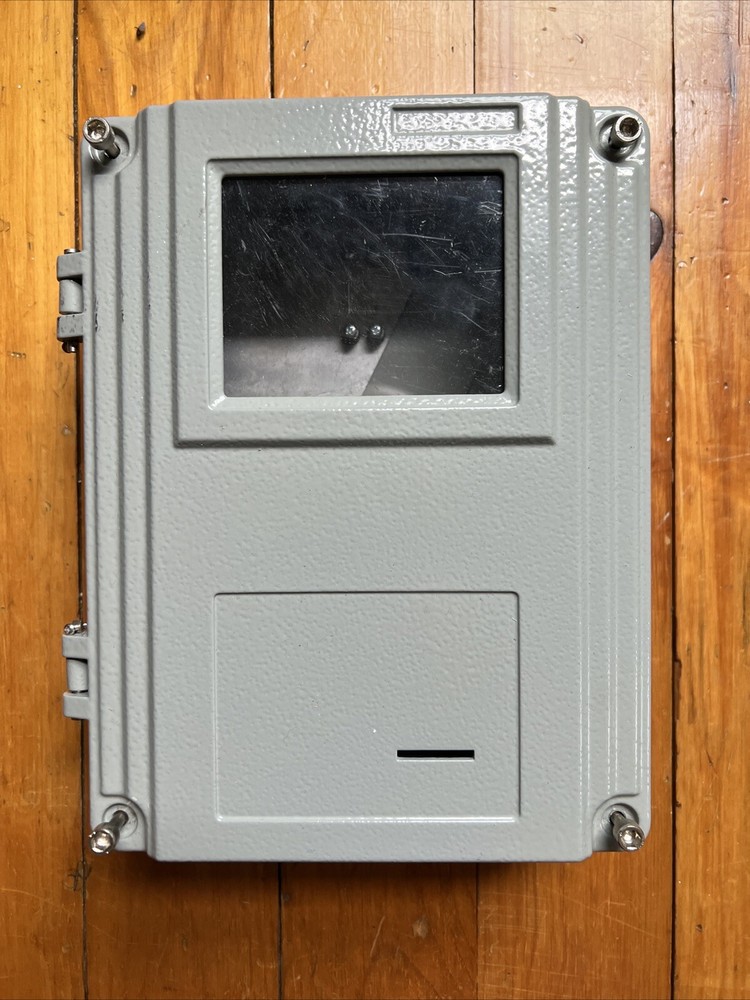 Metal Electrical Enclosure With ABs Conduits 10 In X 8 In X 3 In With Window-image