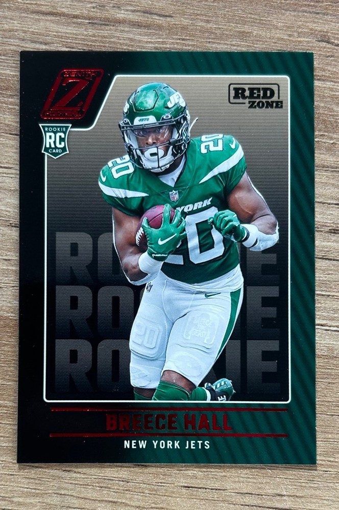 2022 Zenith #114 Breece Hall RC Rookie Red Zone New York Jets