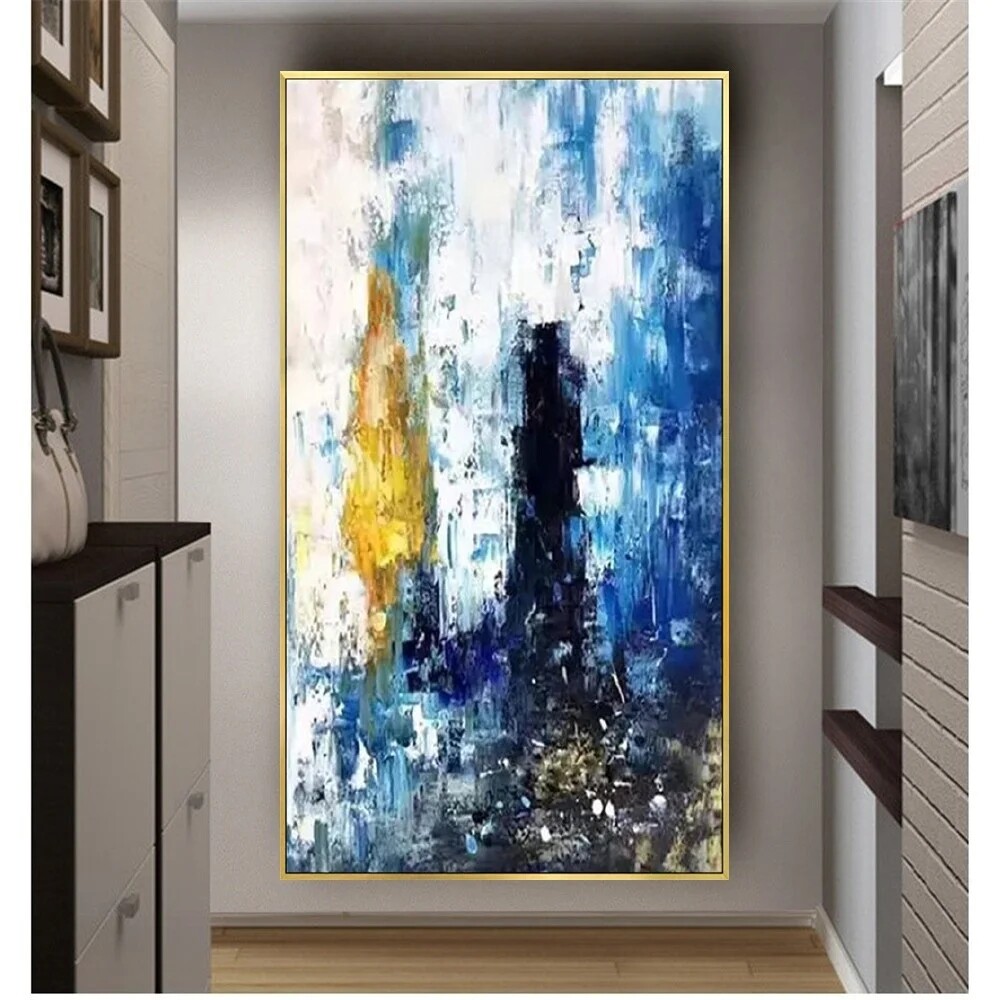 Abstract Knife Thick Texture Painting Wall Art Hand-Painted Canvas Oil Painting