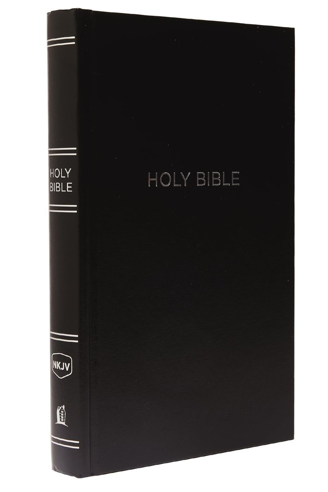 NKJV, Pew Bible, Hardcover, Black, Red Letter, Comfort Print: Holy Bible, New