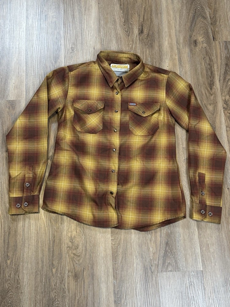 Dixxon Flannel Company Goldfield Women’s Snap Button Flannel Shirt Size Medium