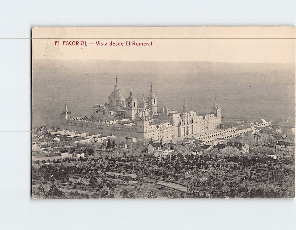 Postcard Royal Site of San Lorenzo de El Escorial Spain