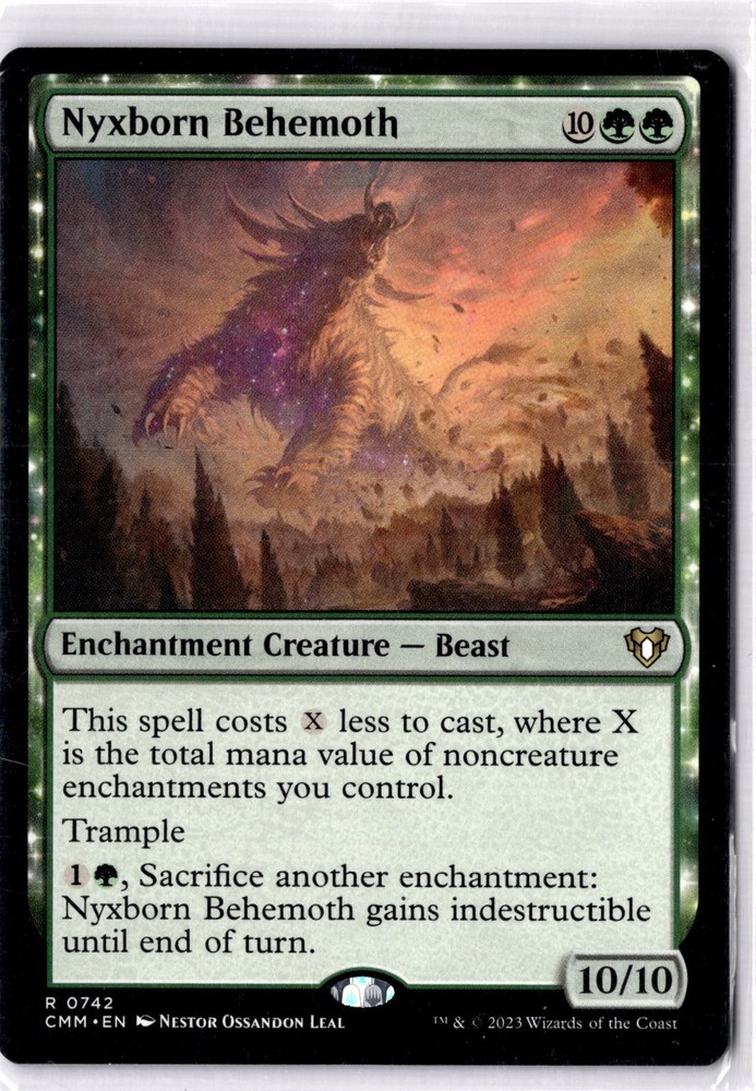 Nyxborn Behemoth NM/M* Commander Masters ENGLISH 0742 mtg -UnltdCards