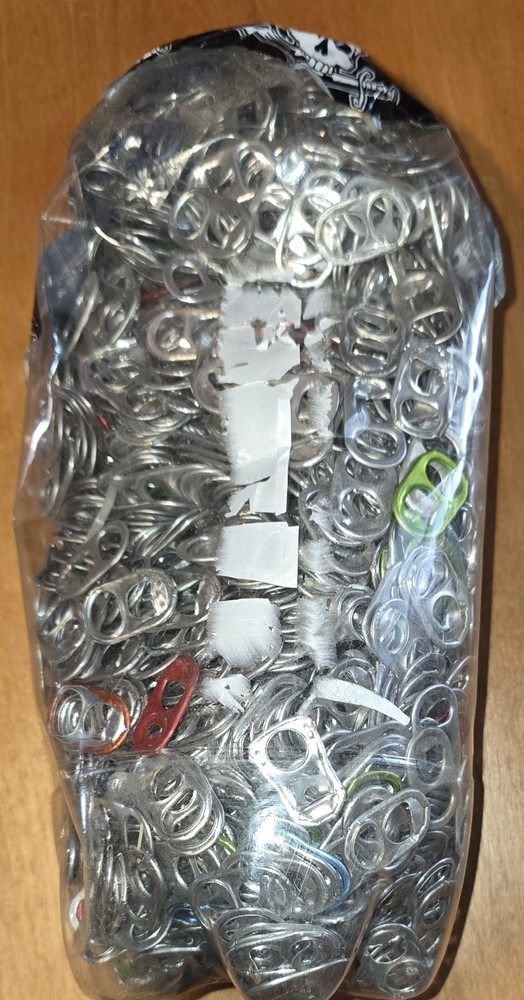 1000+ Silver Aluminum Pop Tabs - Soda and Beer Can Tabs for Crafts and Charity