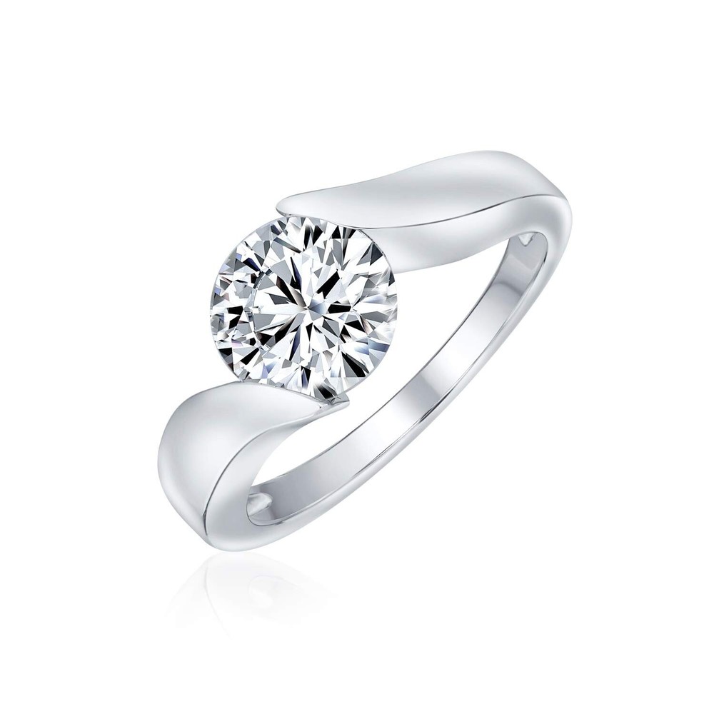 Modern Minimalist .5-3.1CTW AAA CZ Bezel Set Personalized Jewelry