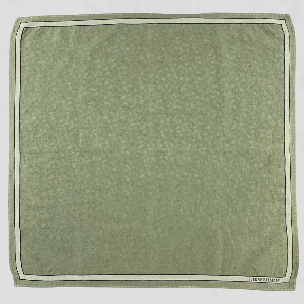 Vintage Pierre Balmain Handkerchief Neckerchief Bandana Pocket Square
