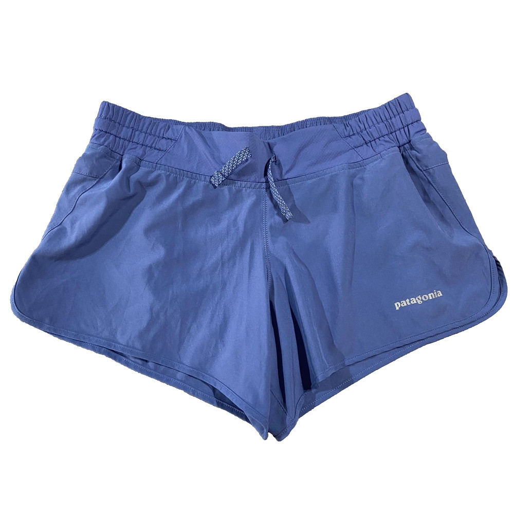 Patagonia Nine Trails Running Shorts Womens XS Blue Training Activewear Lined