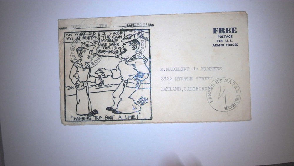 Us Wwii Patriotic Cover:  Handing The Boot A Line