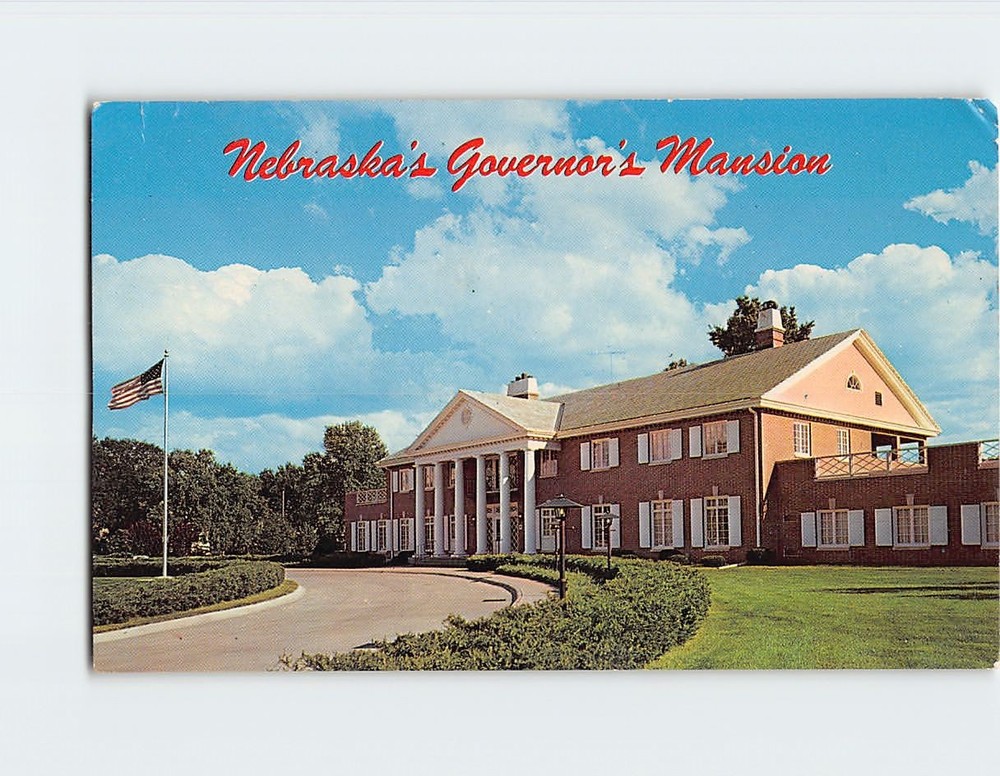 Postcard Governor's Mansion Lincoln Nebraska USA