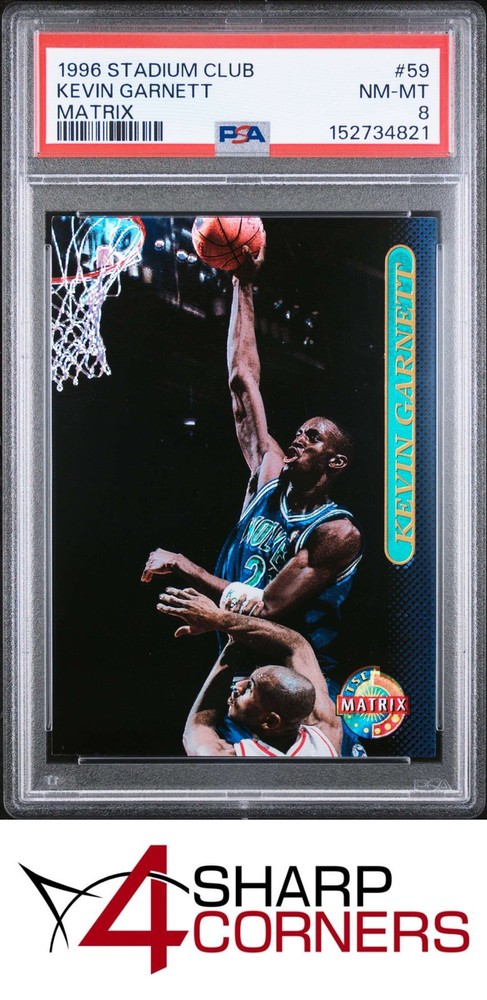 1996 Stadium Club Matrix #59 Kevin Garnett Hof Pop 3 Psa 8Fulfilled by 4SC: eBay’s top consignment choice