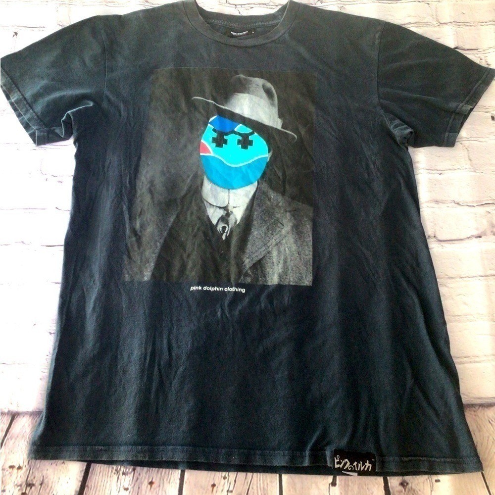 Pink Dolphin Clothing Graphic T Shirt Mens Large Black Graphic Tee Legends At Ou