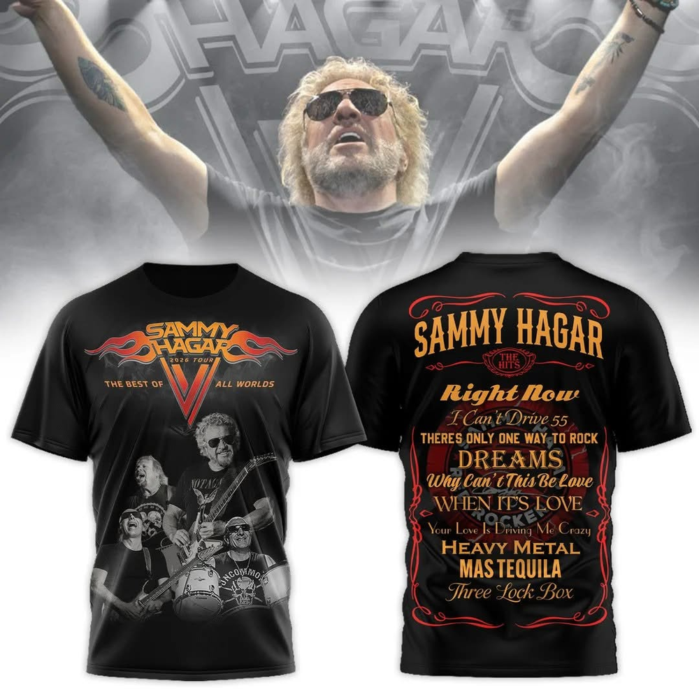 Sammy Hagar 2026 Tour - All Over Print TShirt