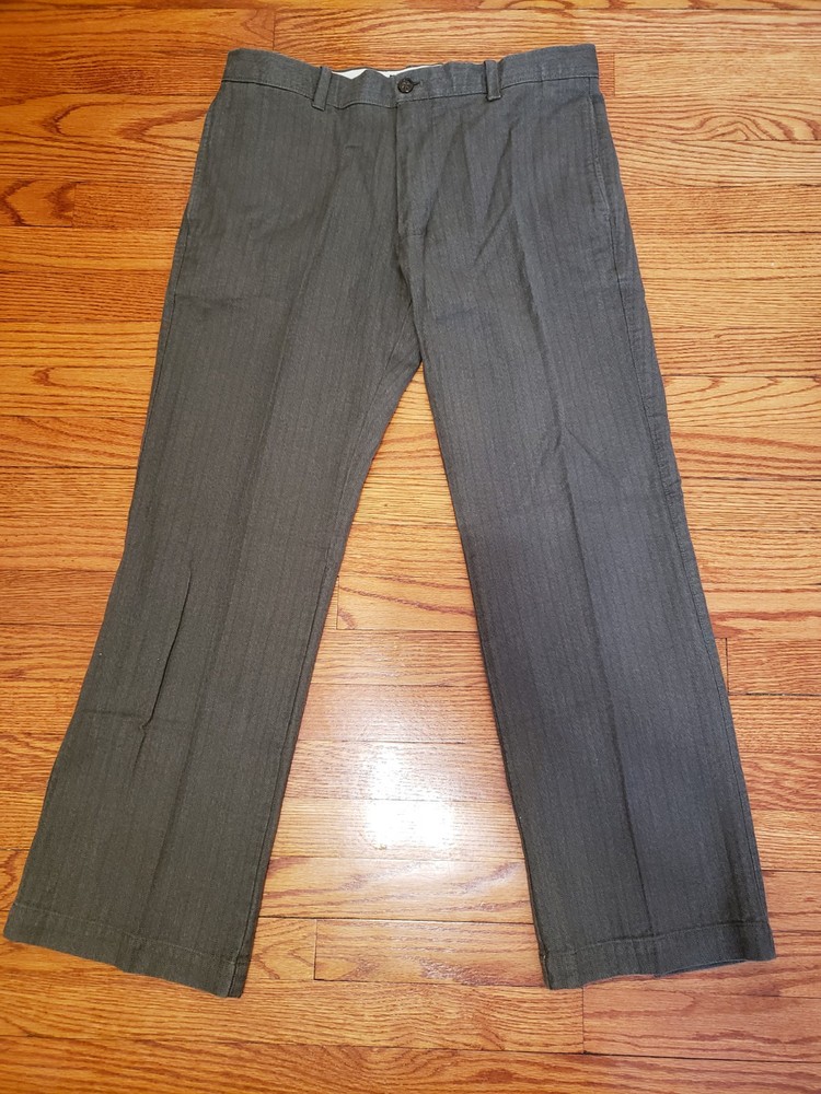 Mens Dress Pants 34x30 Brown • Boot Fit •Banana Republic •100% Cotton