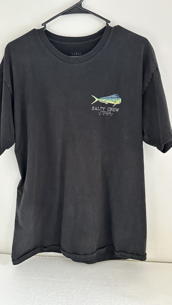 Salty Crew Mens Black Graphic T Shirt Size Large