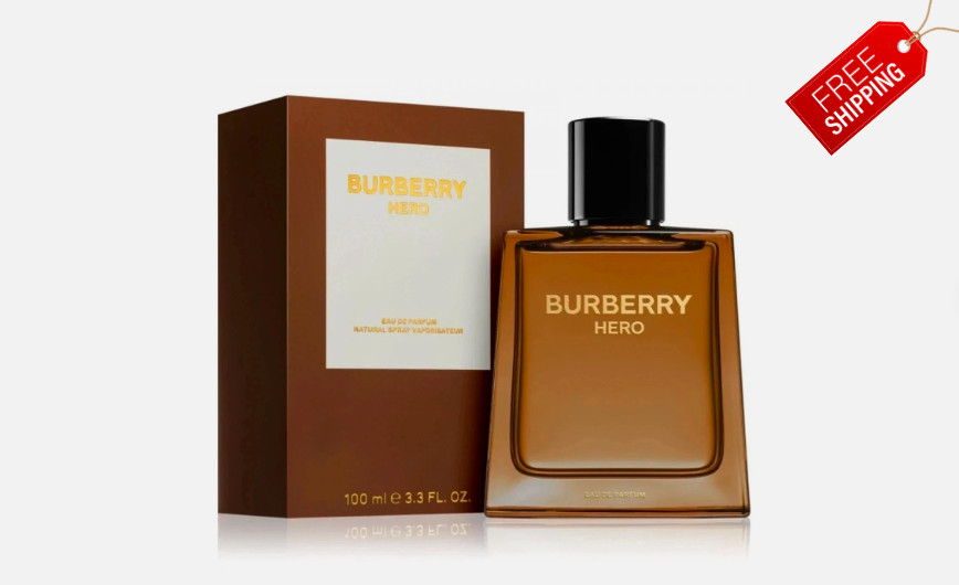 Burberry Hero for Men Parfum Eau de Parfum Spray Cologne 3.3oz 100ml New Sealed