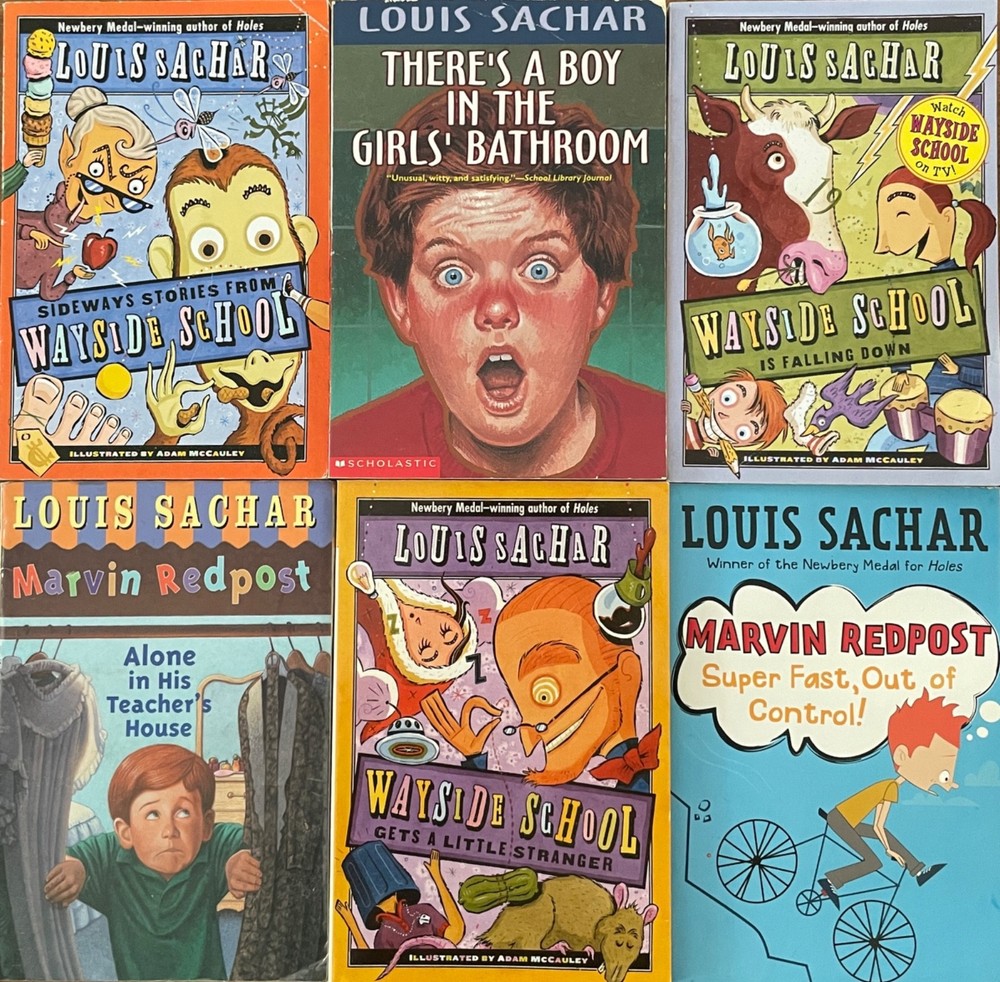 Lot Of 6 Louis Sachar Children's Softcover Chapter Books
