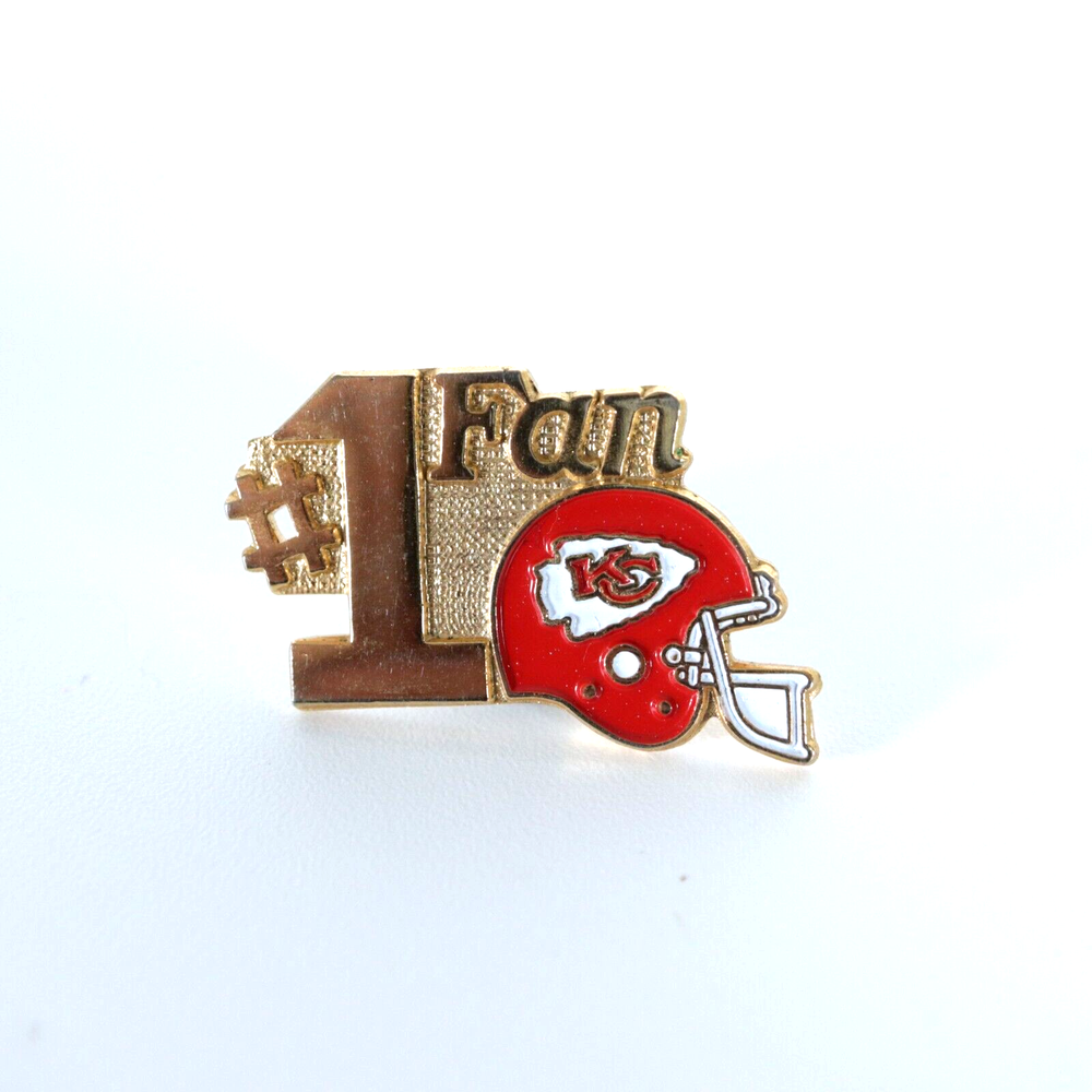 KC Chiefs NFL helmet logo lapel pin for die-hard fans