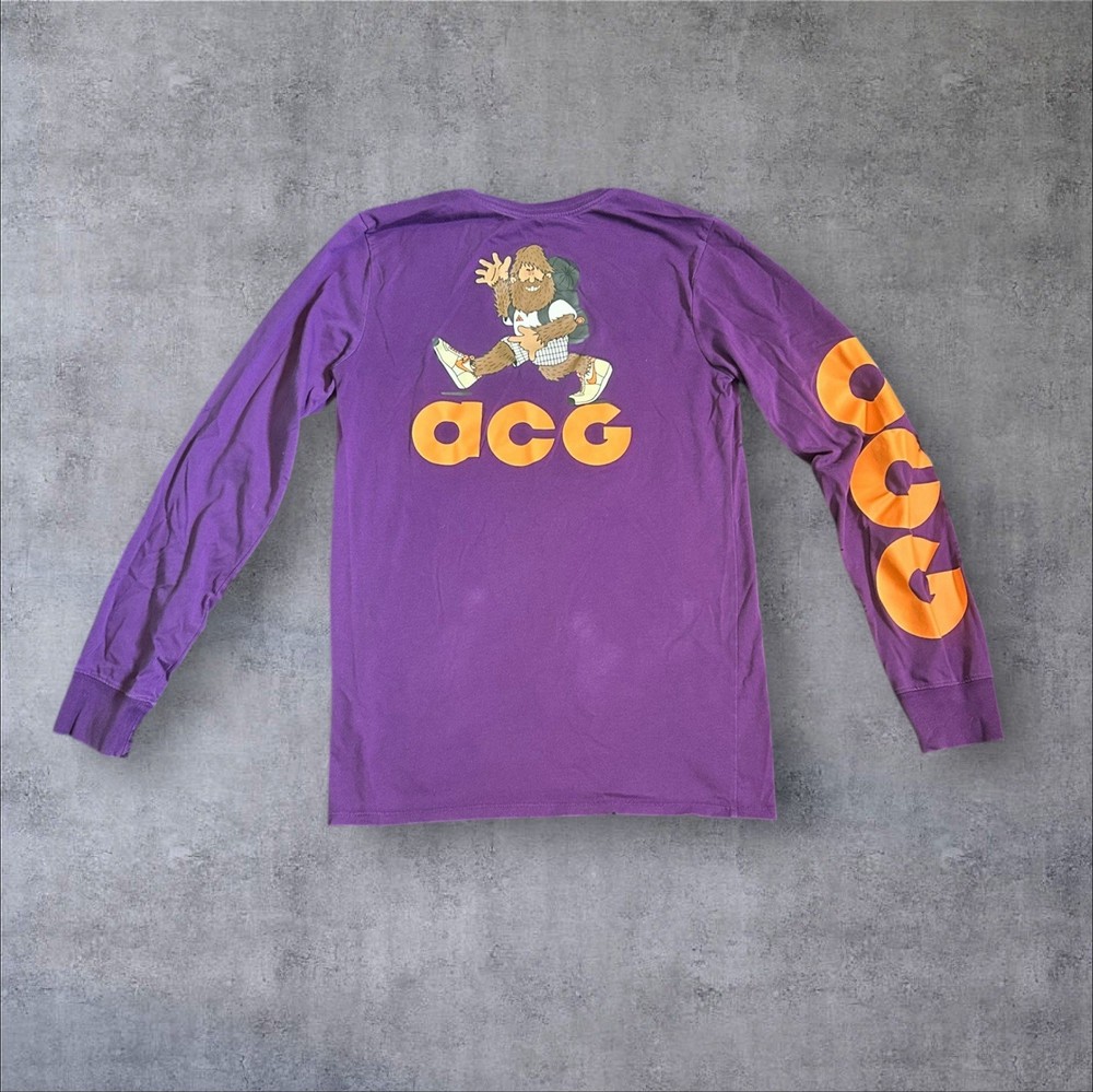 Nike Sportswear SASQUATCH ACG Long Sleeve Shirt LS Top Purple Men