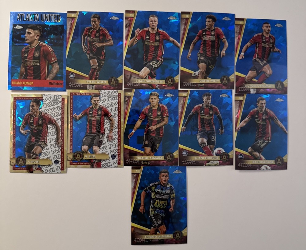 2024 MLS Topps Chrome Sapphire- Atlanta United Team Lot