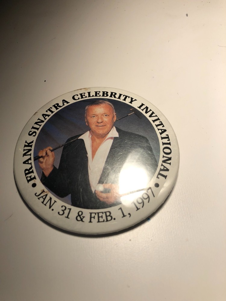 Frank Sinatra Golf Pin Back Button