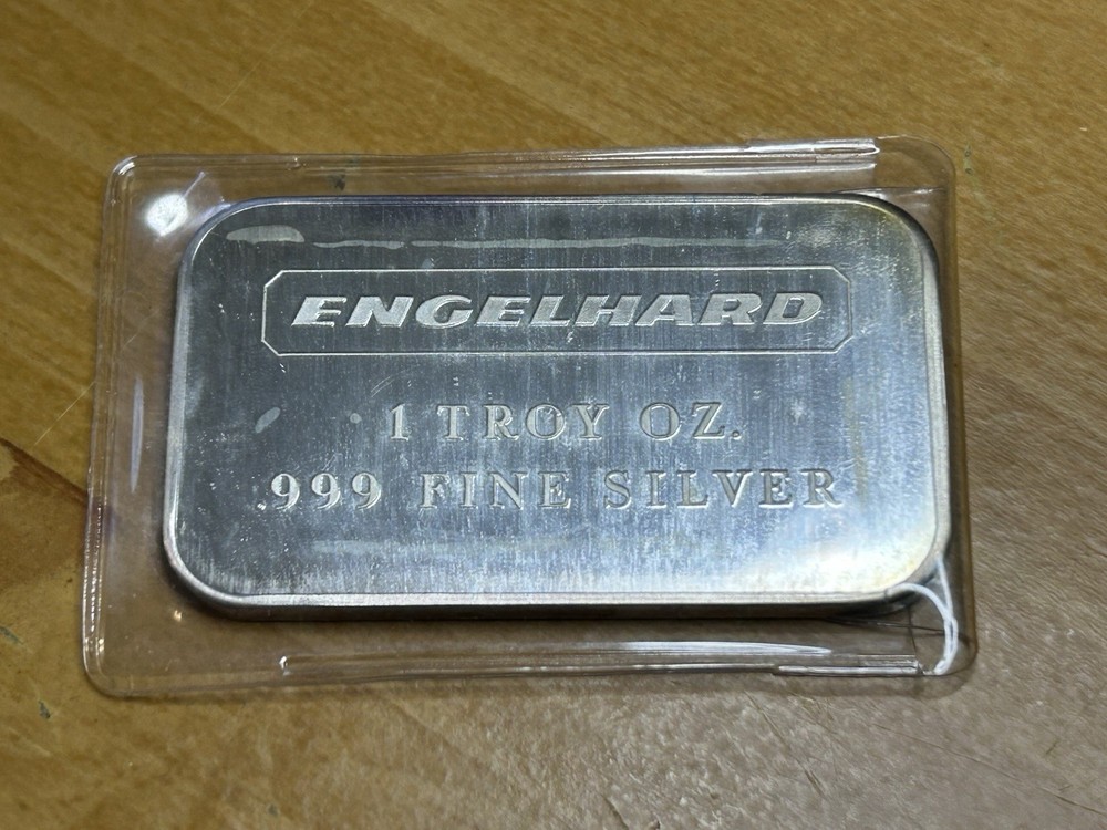 Engelhard 1oz Silver Bar .999 Fine Silver