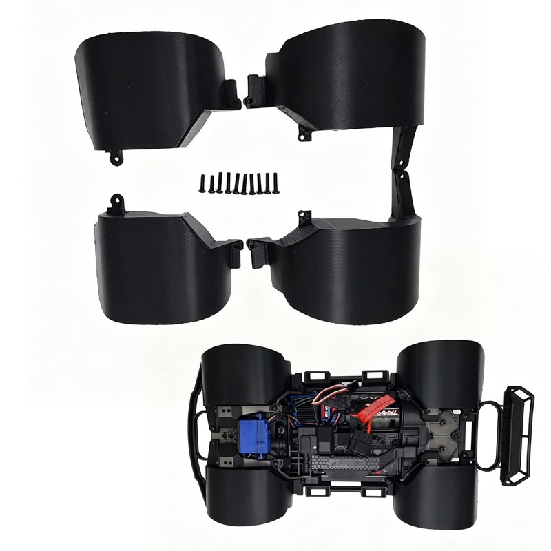 Front & Rear TPU Fenders for Traxxas Mini Slash 4x4 RC Car Mudguards Parts