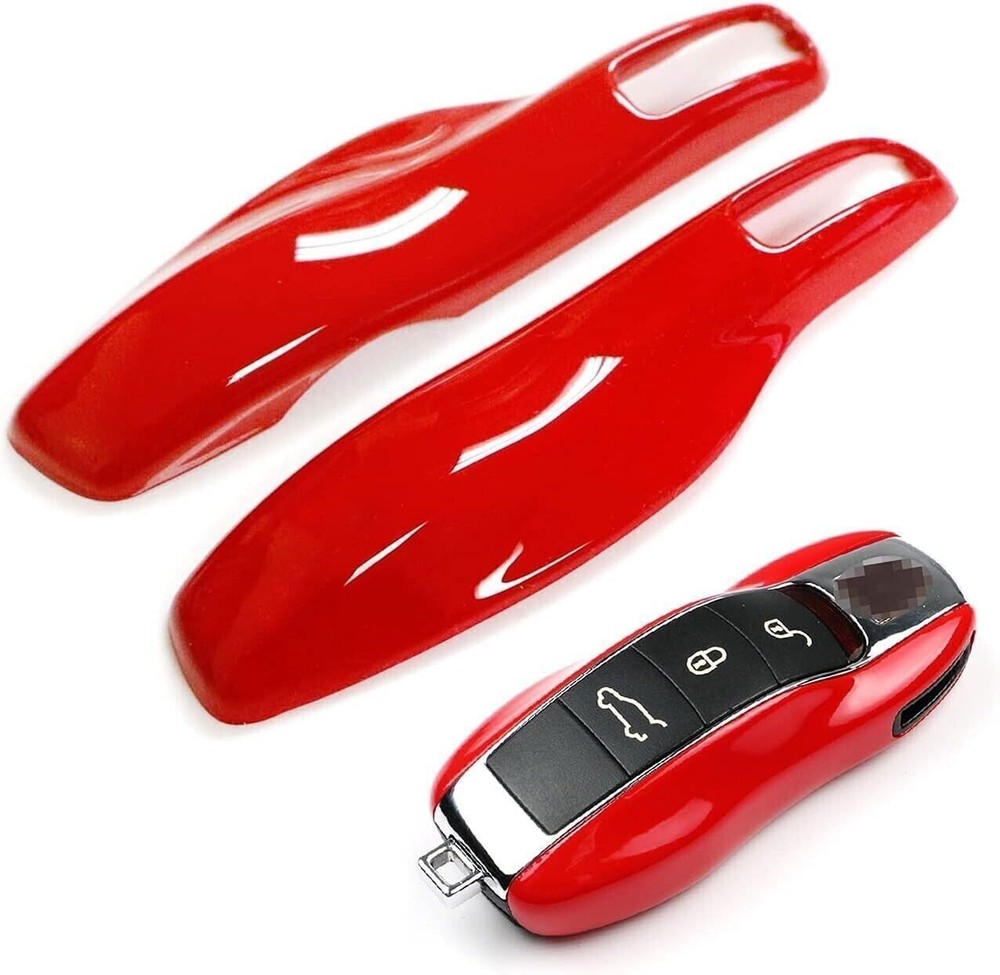 Red Smart Key Shell Cover for Porsche Cayenne Panamera Macan 911
