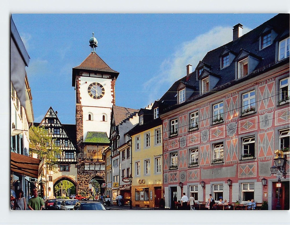 Postcard Oberlinden Schwabentor Freiburg im Breisgau Germany