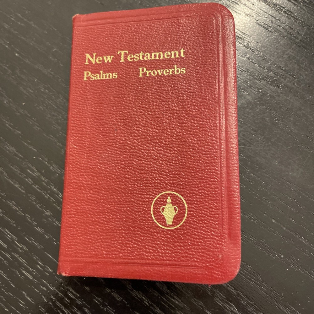 Vintage Pocket Bible Gideons New Testament Psalms Proverbs Religious 1968