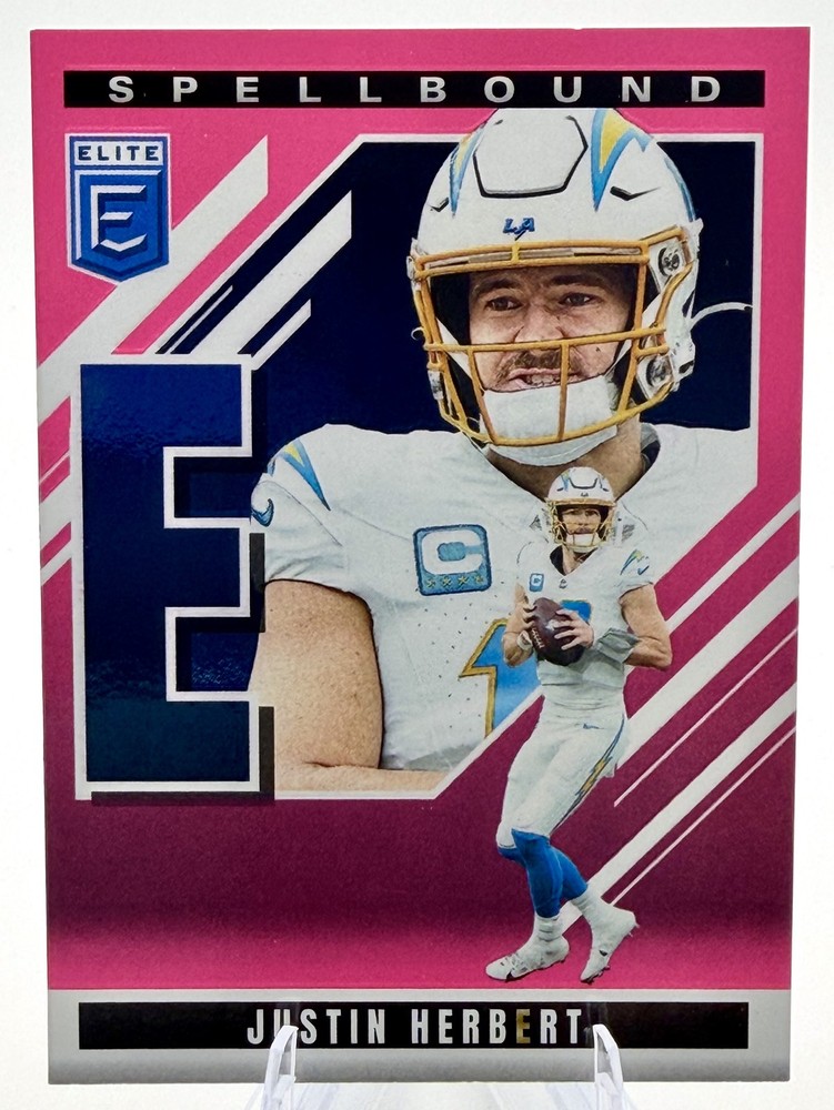 2025 Panini Donruss Elite - Spellbound Justin Herbert #38 Pink