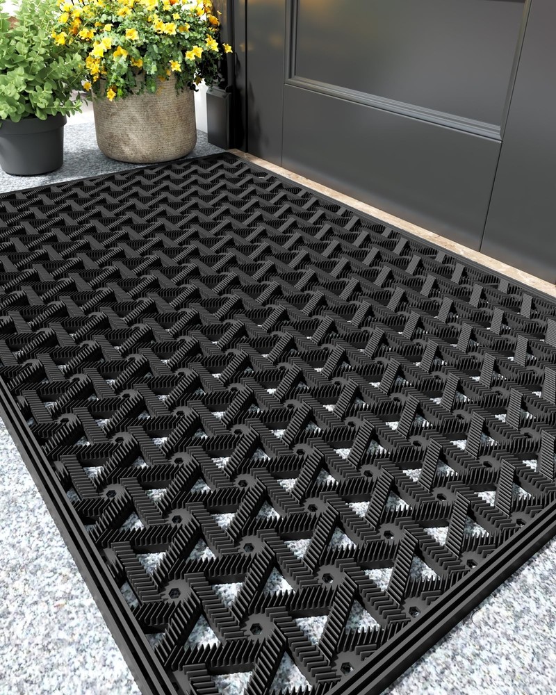 Color&Geometry Outdoor Welcome Mat for Front Back Door Patio Waterproof Outsi...