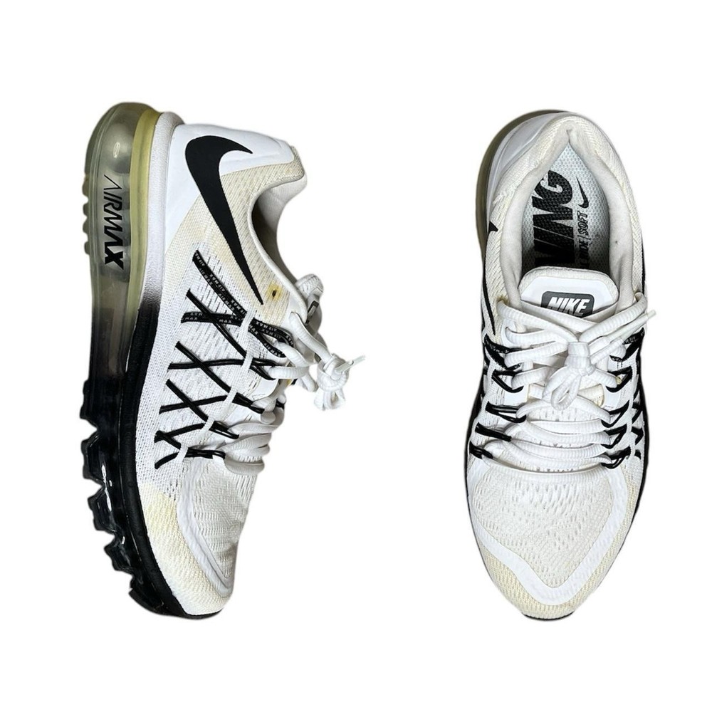 nike air max 2015 black & white size 7.5 men