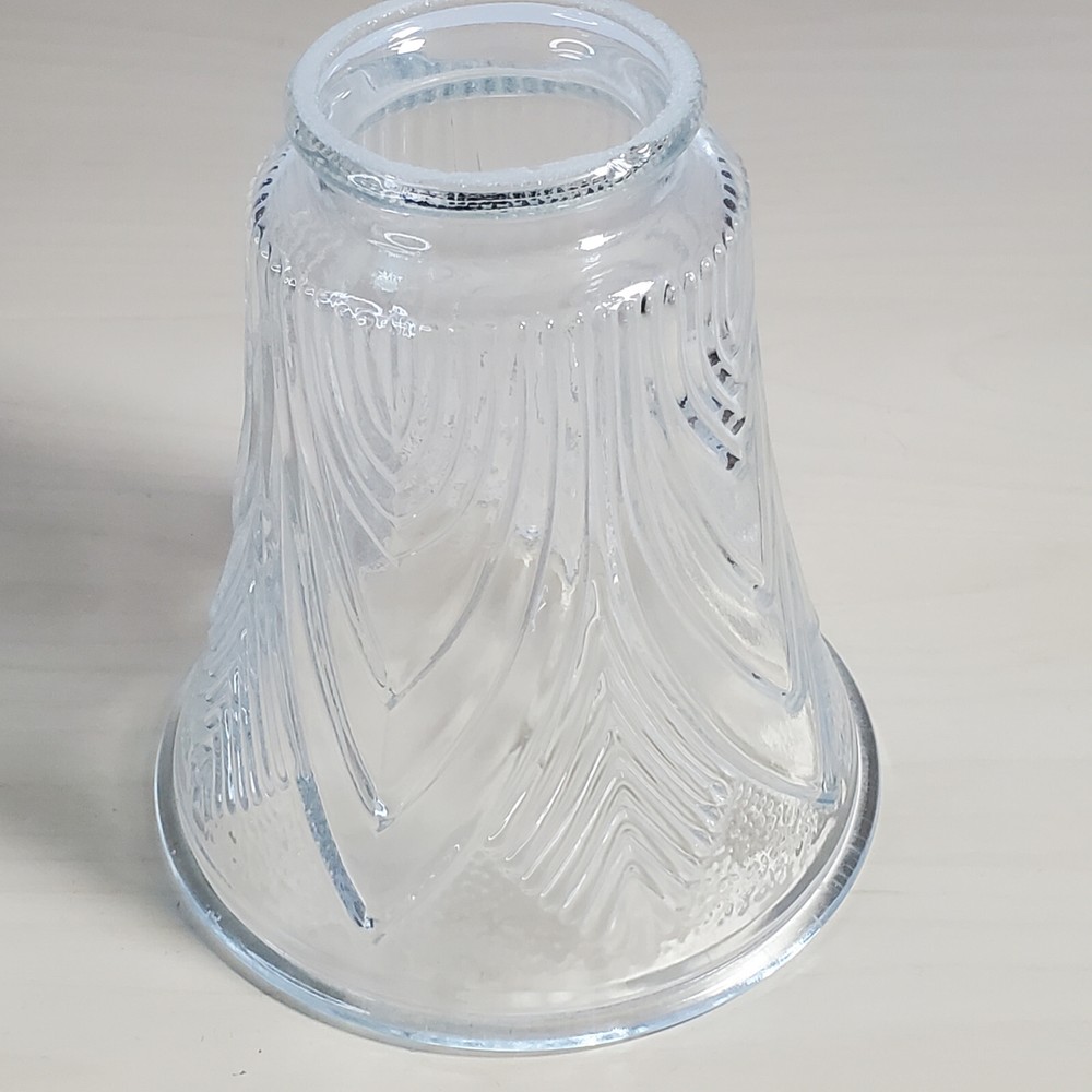 Clear Glass Ceiling Fan Lamp Shade(s) Bell Shaped 2 1/4