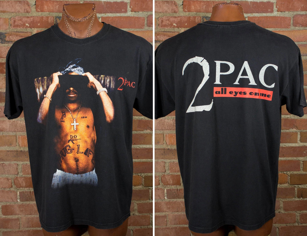 Vintage Styles 2 Pac 1998 All Eyes On Me Official Rap Tee Concert T Shirt