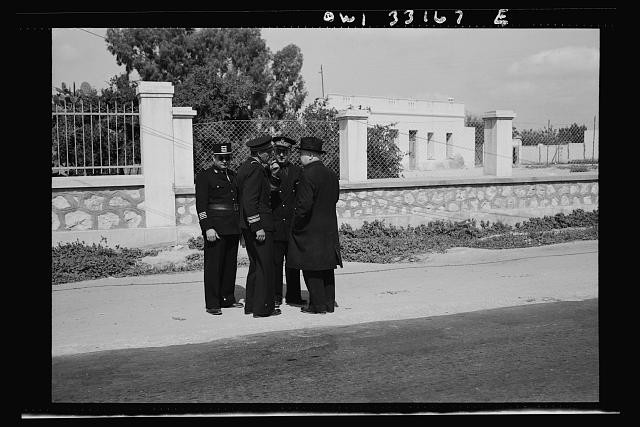 Sfax Tunisia Archbishop Spellman French Officials Governor R. Lement 1943