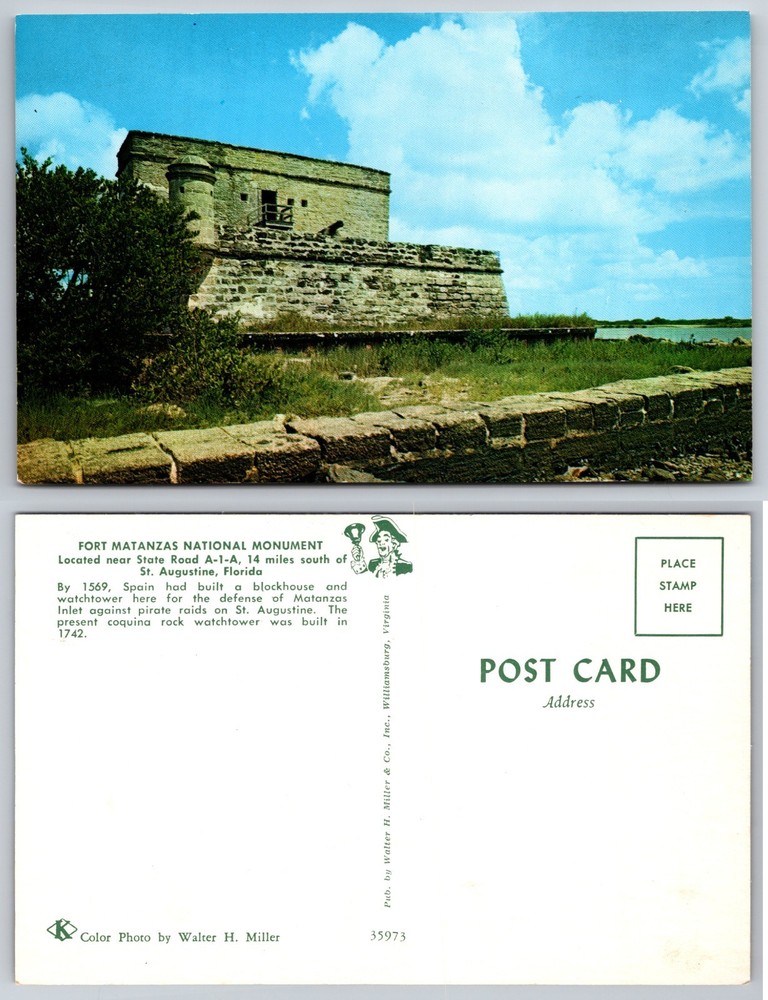 Fort Matanzas National Monument Florida Postcard