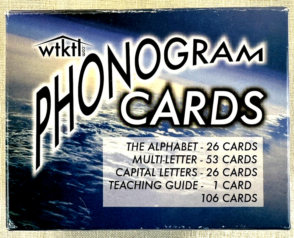 wtktl Phonogram Cards - Phonics Reading Homeschool Alphabet, Capital, Teaching