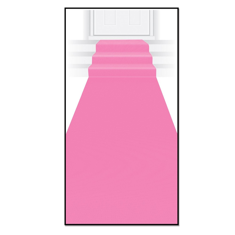 Beistle Pink Carpet Runner for Princess Themed Party Decorations