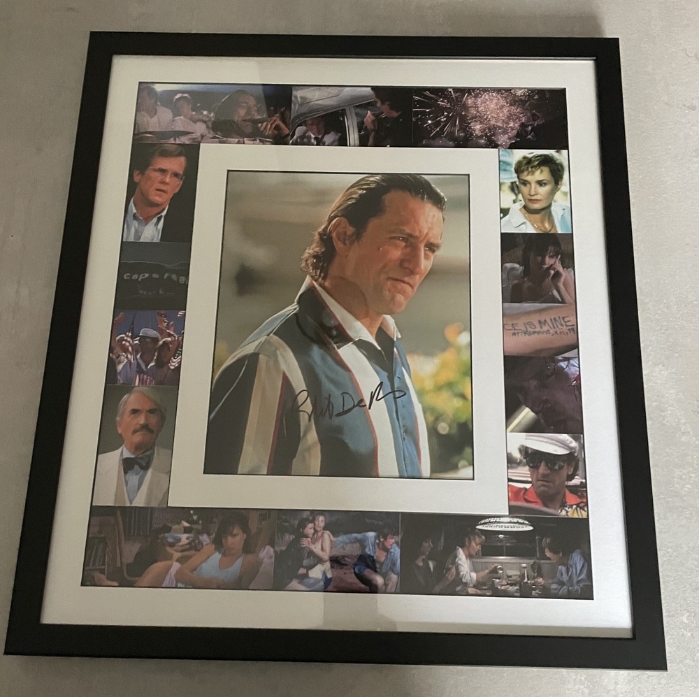 Robert DeNiro Cape Fear Unique Professionally Designed Framed Montage Autograph