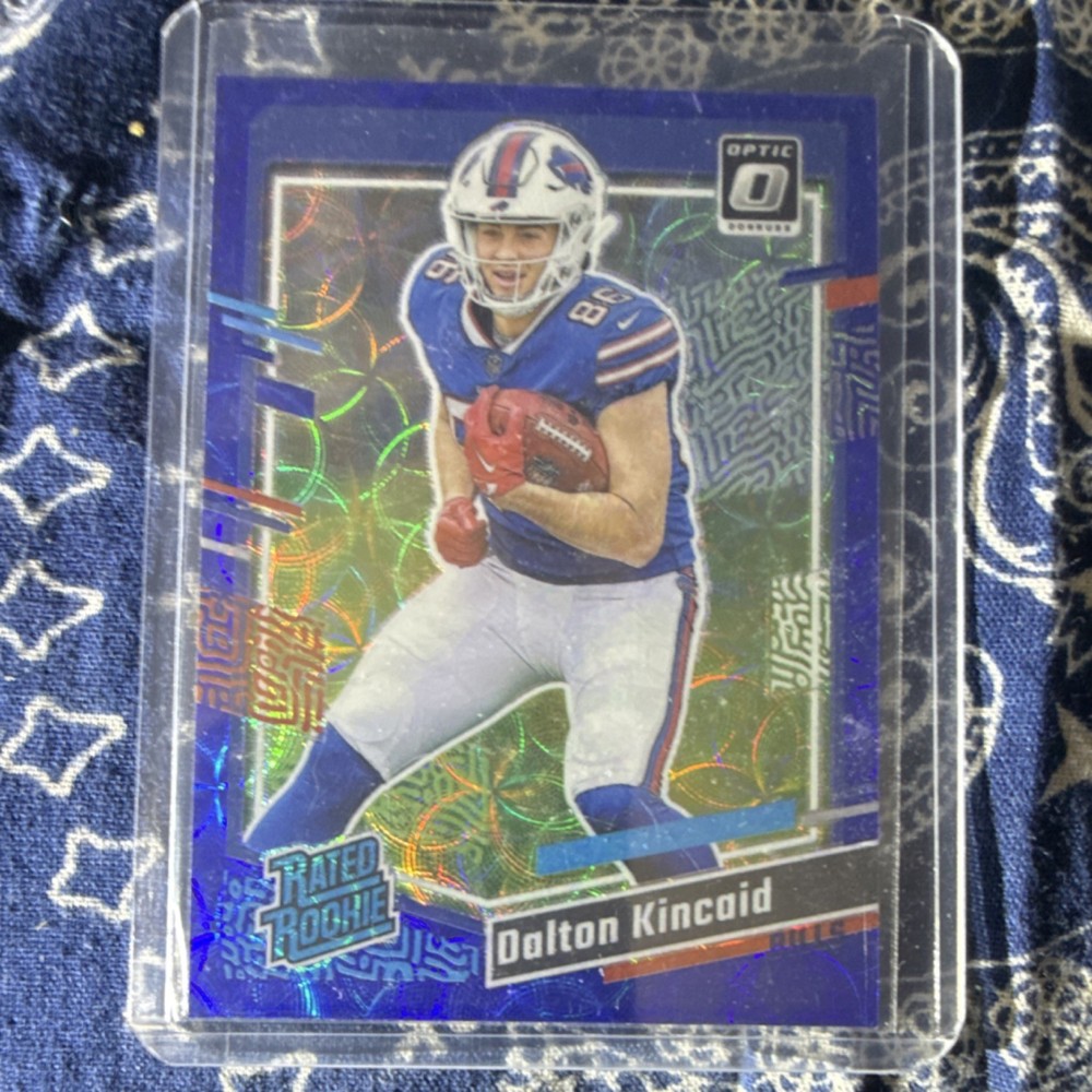 Panini 2023 Rated Rookie Dalton Kincaid #308 Blue Scope Prizm Buffalo Bills