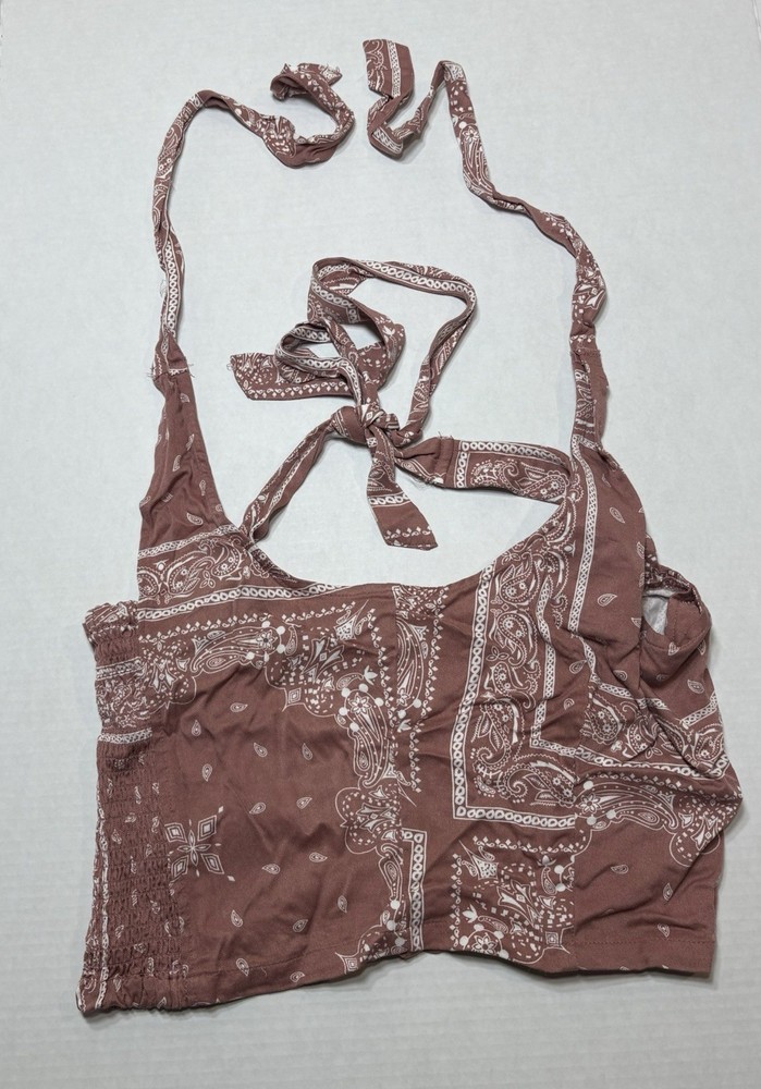 Halter Top Pink Bandana