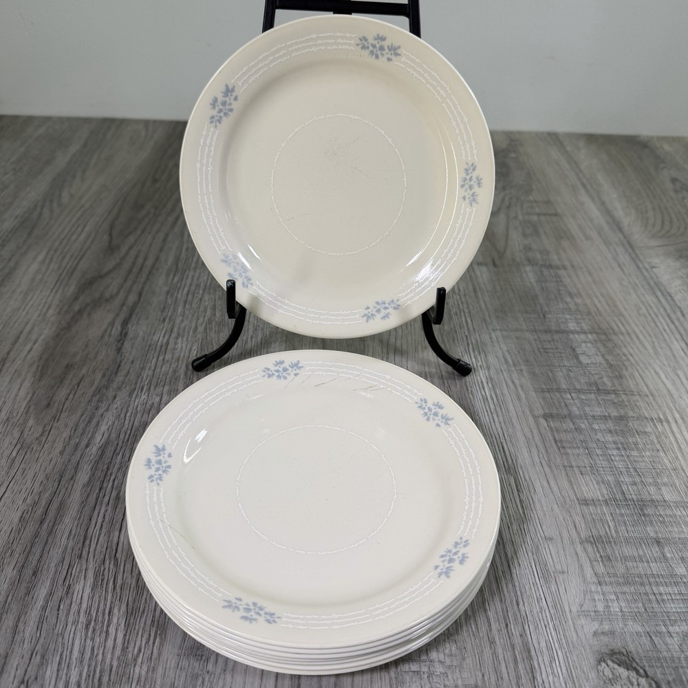 Set of 8 Corelle by Corning LACE BOUQUET 7¼