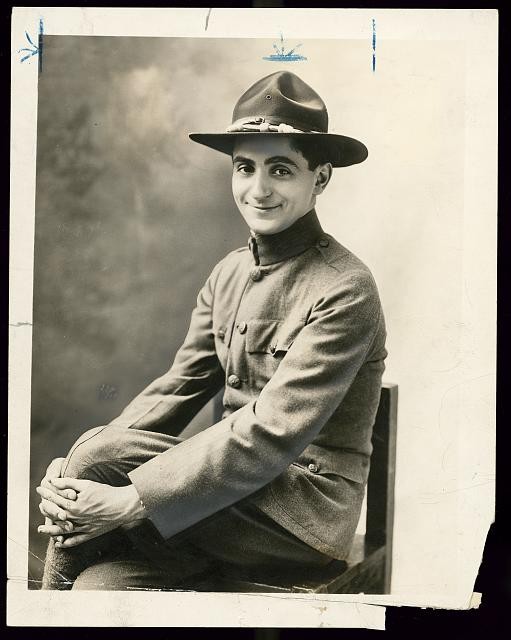 Photo:Irving Berlin 1918 Army Uniform Yip Yip Yaphank Portrait