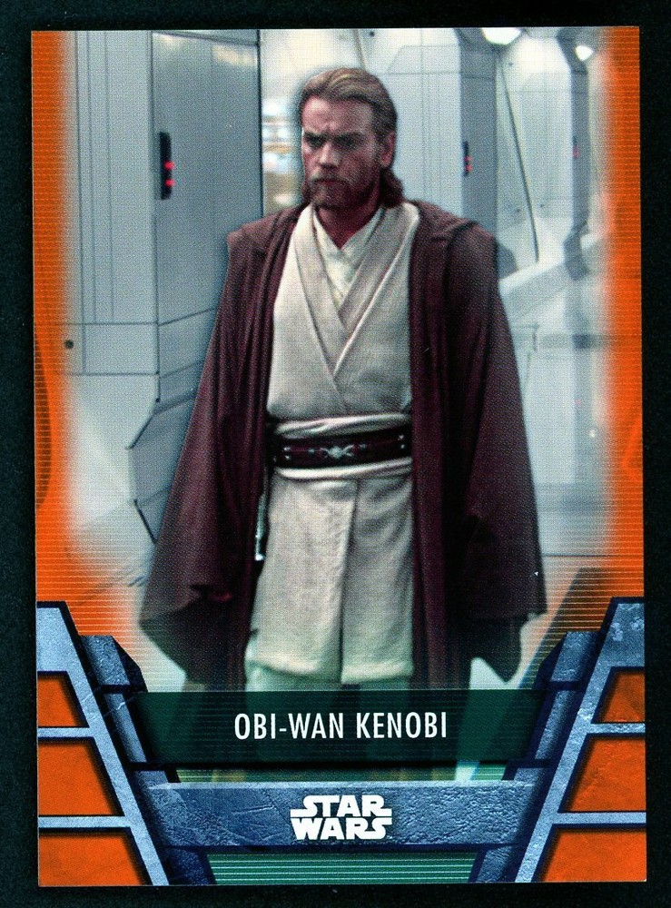 OBI-WAN KENOBI 2020 Topps Star Wars Holocron Orange Parallel Jedi-5 86/99