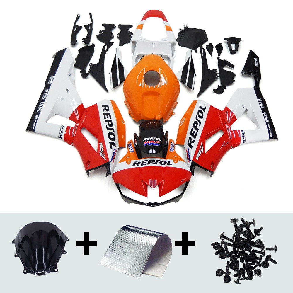 Orange Red White Fairing Kit for 2013-2020 Honda CBR600RR F5 Injection Bodywork