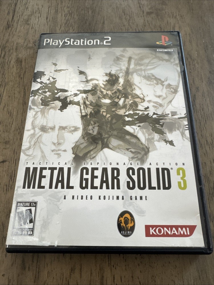 Metal Gear Solid 3  (Sony PlayStation 2, 2006) Essentials Variant CIB w Manual