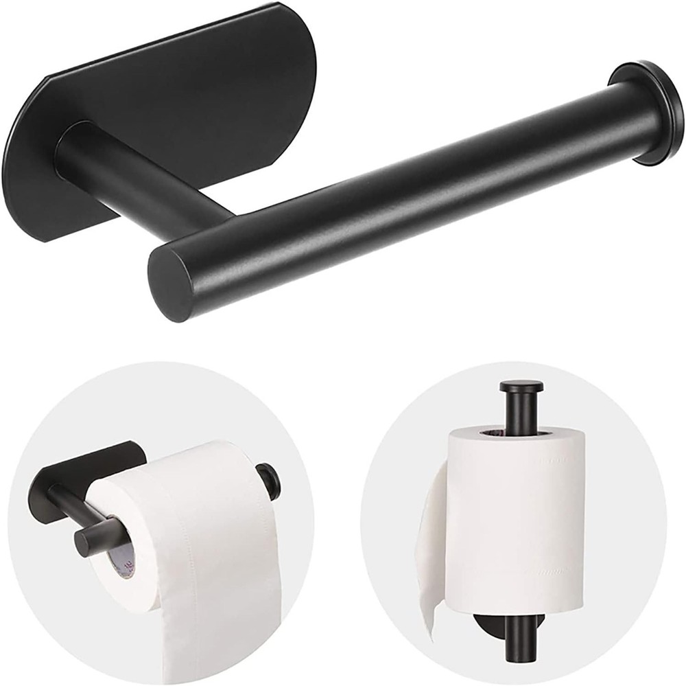 Toilet Paper Holder - Self Adhesive Toilet Paper Holder Wall Mount for Bathroom